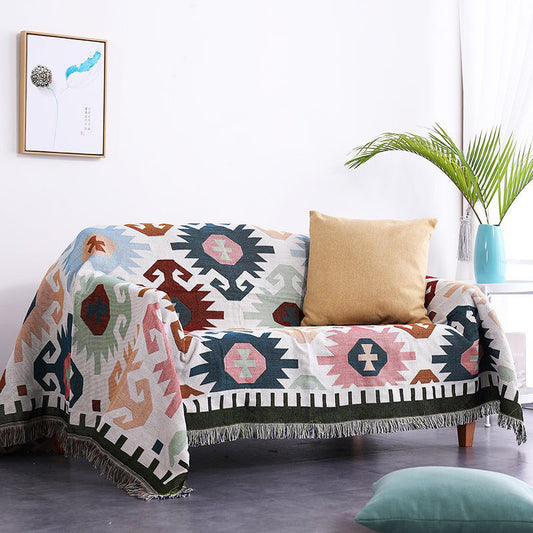 Knitted Blanket for Sofa