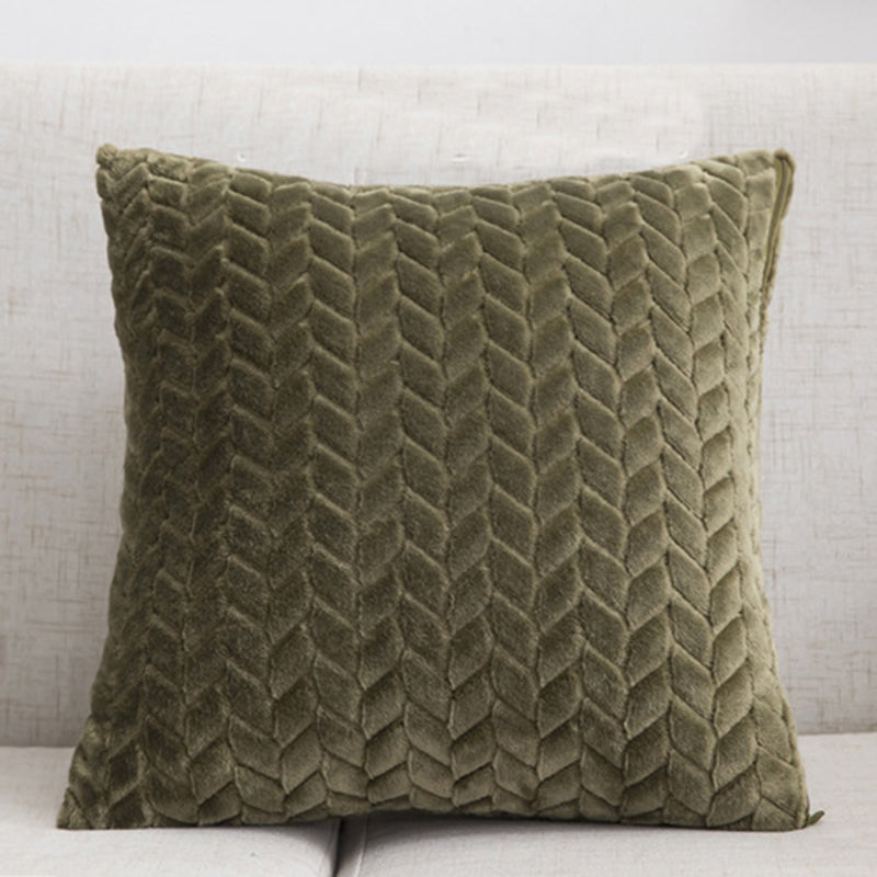 Housse Coussin de Canapé en Flanelle, Style Nordique pour Oreiller